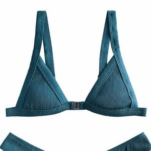 NEVER WORN BEFORE Zaful Blue/Green Bikini